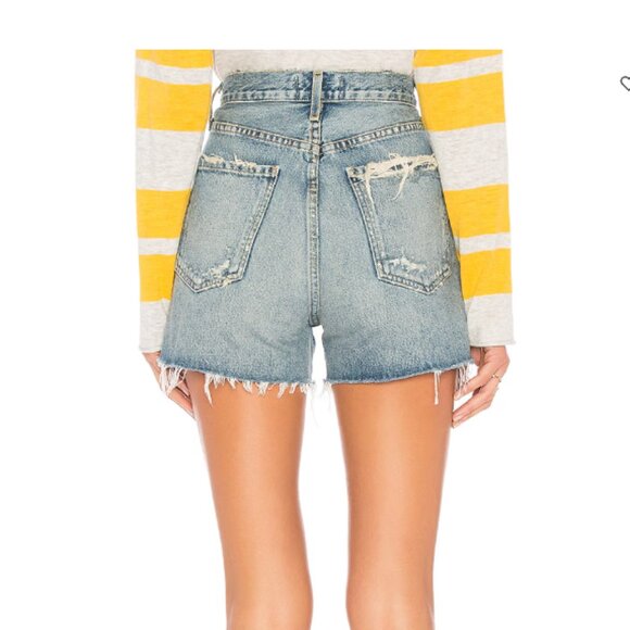 AGOLDE Dee Ultra High Waist Cutoff Denim Shorts (Ricochet) 27, RICOCHET - Picture 2 of 4